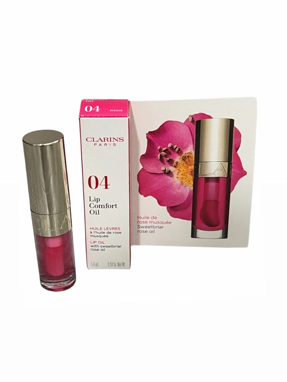 Clarins Lip Comfort Oil 04 Pitaya - Clear Pink